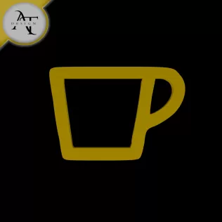 Simple Coffee Cup Symbol - 2D Art