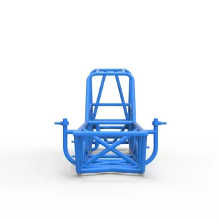 Frame of Vintage Dirt Modified stock car Version 3 Scale 1:25 - Model thumbnail 5