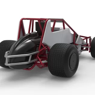 Dirt Silver Crown Car Scale 1:25 - Model thumbnail 18