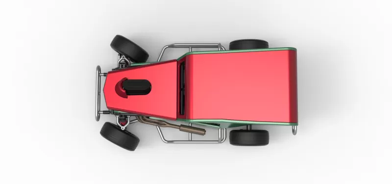 Dwarf car while turning Scale 1:25 - Model preview 11