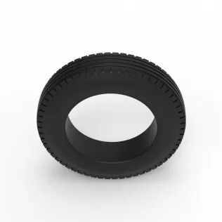 Front tire of Vintage Champ car Version 1 Scale 1:25 - Model thumbnail 6