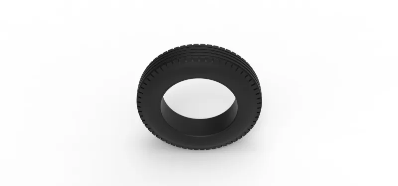 Front tire of Vintage Champ car Version 1 Scale 1:25 - Model preview 6