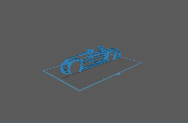 Porsche - Carrera GT Wall Art - Model preview 1