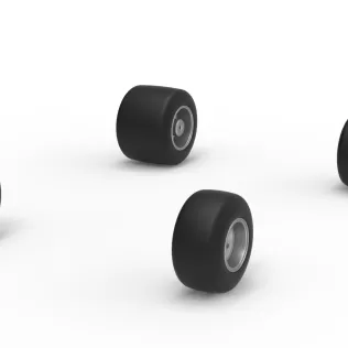Wheel Set of Quarter Midget Scale 1:16 - Model thumbnail 2