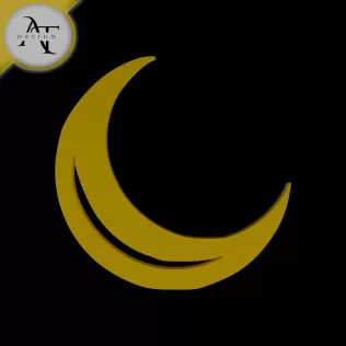 Simple Moon Symbol - 2D Art