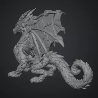 Heartwing Dragon STL File for 3D Print - Model thumbnail 11
