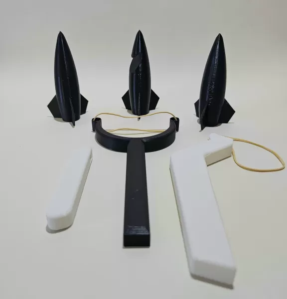 Model Rocket Slingshot Launcher - Model preview 5