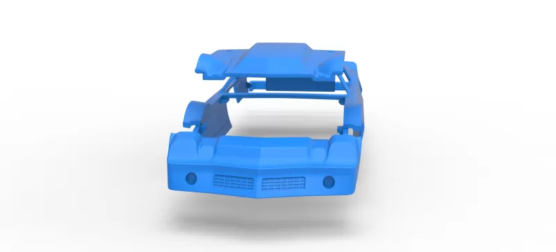 Shell of Vintage Dirt late model Race car Version 2 Scale 1:25 - Model preview 16