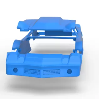Shell of Vintage Dirt late model Race car Version 2 Scale 1:25 - Model thumbnail 16