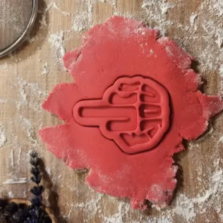 Rude Middle Finger Cookie Cutter; F*ck You, for Mean People - Model thumbnail 5