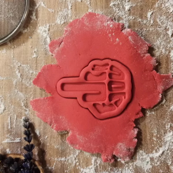 Rude Middle Finger Cookie Cutter; F*ck You, for Mean People - Model preview 5