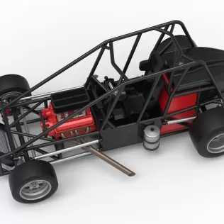 Experimental Pavement Silver Crown Car Base Scale 1:25 - Model thumbnail 2