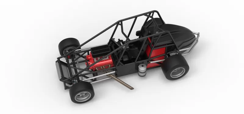 Experimental Pavement Silver Crown Car Base Scale 1:25 - Model preview 2