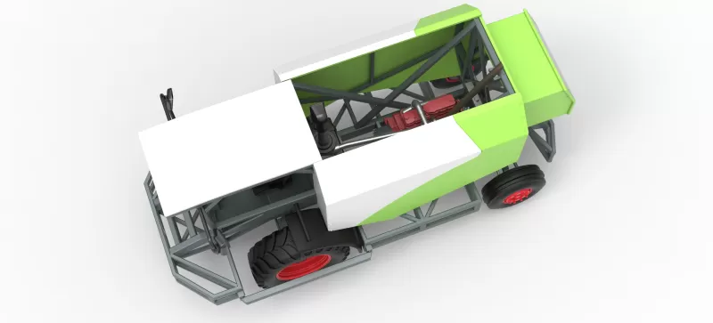 Racing Combine Harvester Scale 1:25 - Model preview 4