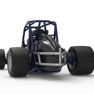 Pavement Silver Crown Car Base Version 2 Scale 1:25 - Model thumbnail 15