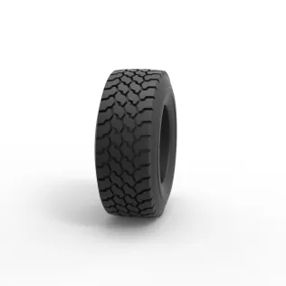 Diecast truck tire 3 Scale 1:25 - Model thumbnail 3