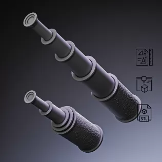 Pirate Spyglass Telescope #RoZ - Model thumbnail 4