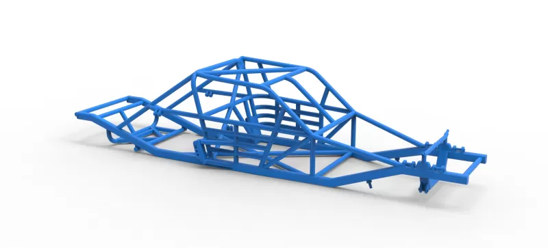 Frame of Vintage Asphalt Modified stock car Version 3 Scale 1:25 - Model preview 18