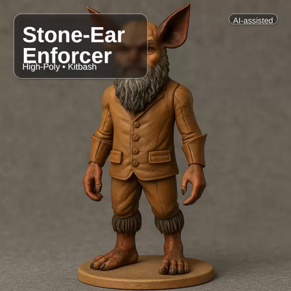 Forest Folk Collection – 10 High-Poly Kitbash Characters - Model preview 14