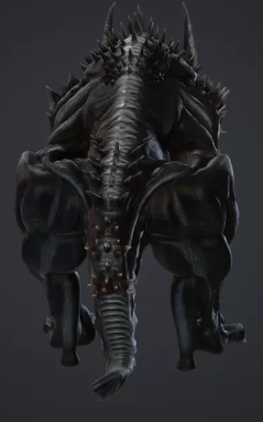 schwarzes monster - Model preview 3