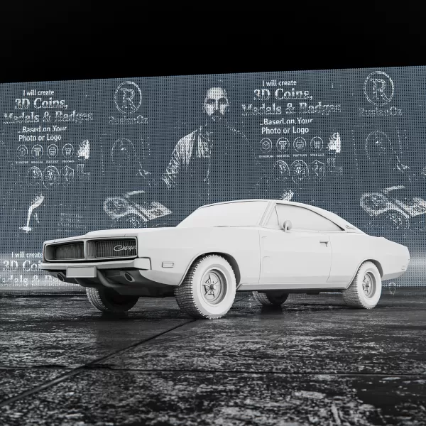 Dodge Charger 1969 #RoZ - Model preview 8