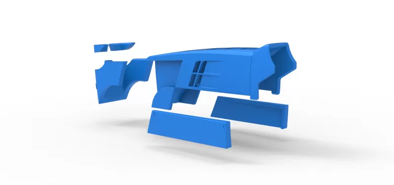 Hood of Pulling tractor Version 3 Scale 1:25 - Model preview 18