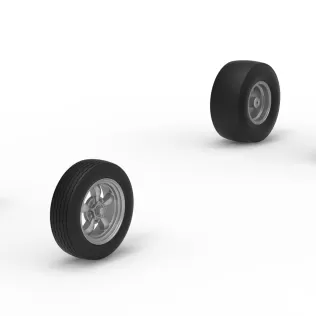 Wheel Set of Vintage Front engine dragster Version 7 Scale 1:25 - Model thumbnail 2