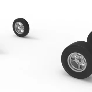 Wheel Set of Gasser Version 3 Scale 1:25 - Model thumbnail 6