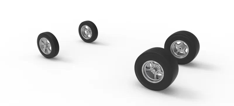 Wheel Set of Gasser Version 3 Scale 1:25 - Model preview 6