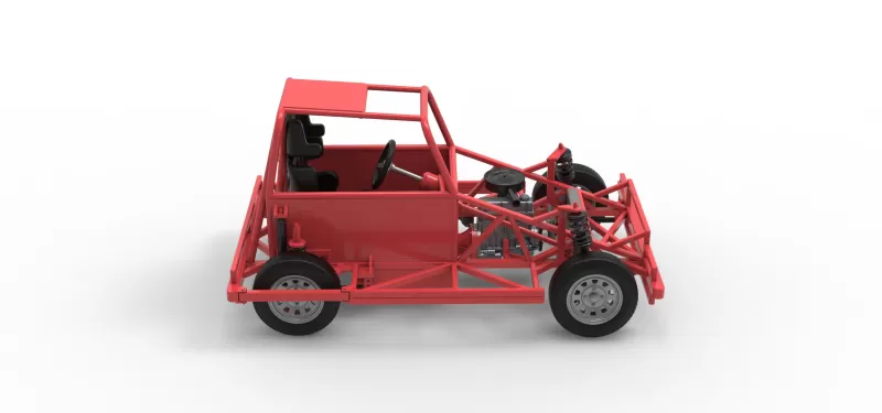 New Zealand Ministock car Base Version 3 Scale 1:25 - Model preview 20
