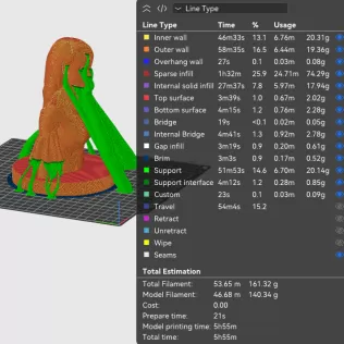 Penélope Cruz 3D Bust Print - Model thumbnail 2