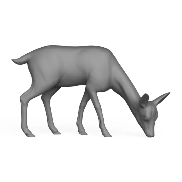 Deer Eating Pose - Model preview 3