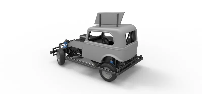 New Zealand Ministock car while turning Scale 1:25 - Model preview 12