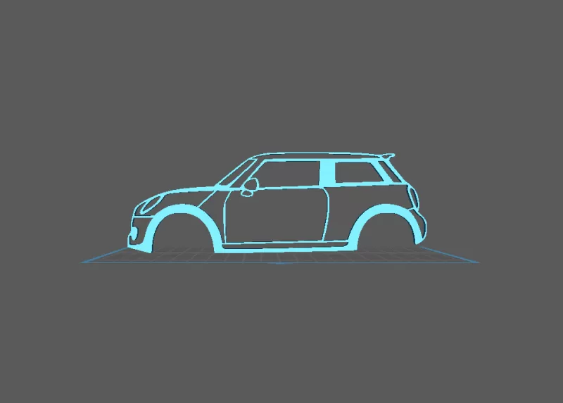 Mini Cooper - Wall Art - Model preview 2