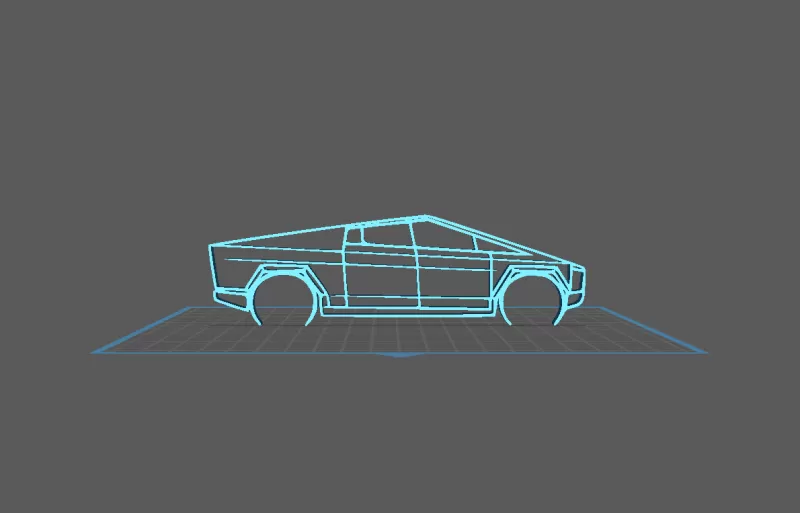 Tesla - Cybertruck Wall Art - Model preview 2