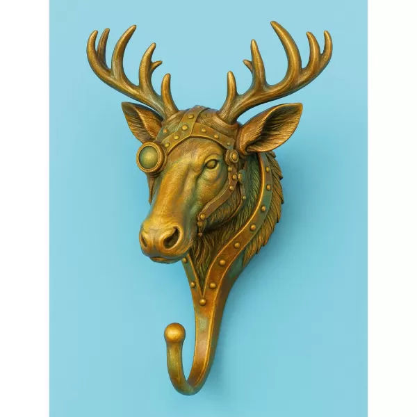 Steampunk Deer/Moose Wall Hook (High-Detail) - Model preview 1