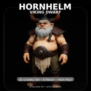 Forgefolk Guardians – High-Poly Dwarf & Gnome Character Pack (5 - Model thumbnail 6