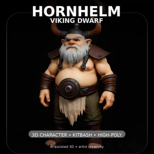 Forgefolk Guardians – High-Poly Dwarf & Gnome Character Pack (5 - Model preview 6