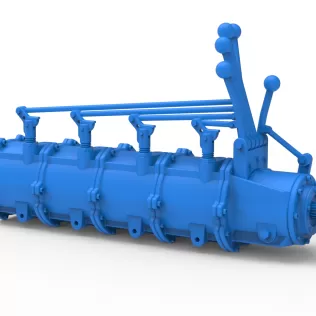 Modular planetary transmission for drag racing Scale 1:25 - Model thumbnail 10