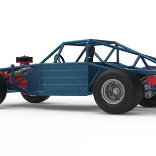 Vintage Dirt late model Race car Base Scale 1:25 - Model thumbnail 13