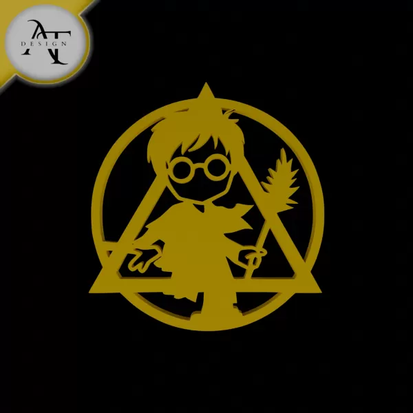 Harry Potter - Silhouette - 2D Wall Art Decor - Model preview 1