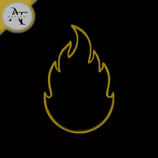 Simple Flame Symbol - 2D Art