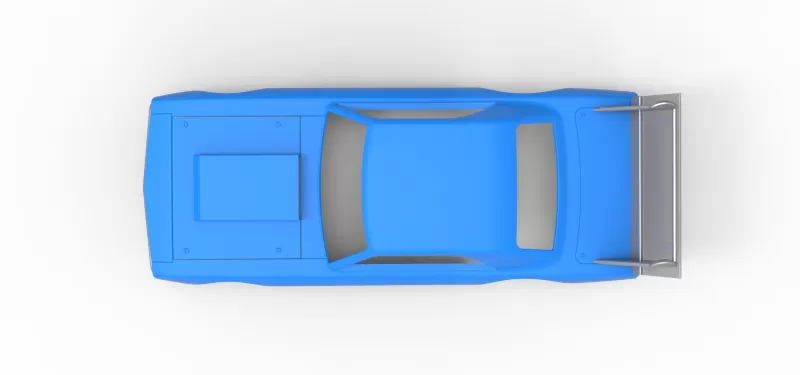 Shell of Vintage Semi-Late Model Stock Car Scale 1:25 - Model preview 9