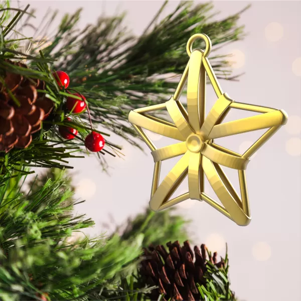 6 pcs. Christmas Ornaments, Mini Bundle Tree Decoration - Model preview 3