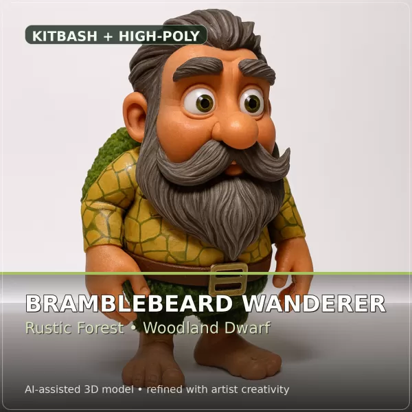 Verdant Fantasy Creatures – High-Poly Character Collection - Model preview 14