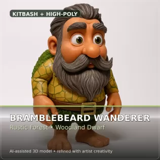 Verdant Fantasy Creatures – High-Poly Character Collection - Model thumbnail 14