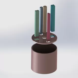 Interaktive Montessori Shape Color Sorter Set - Model thumbnail 3