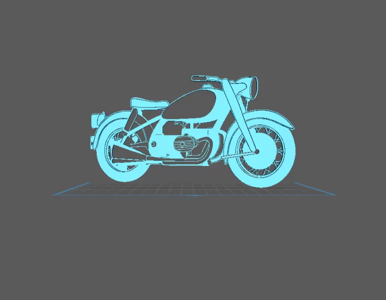 BMW - R69 S Wall Art - Model preview 2