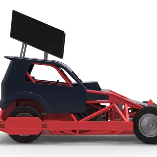 New Zealand Superstock car while turning Version 5 Scale 1:25 - Model thumbnail 22