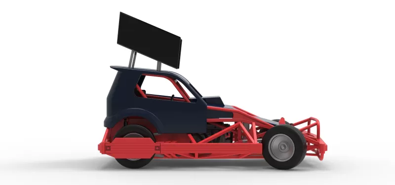 New Zealand Superstock car while turning Version 5 Scale 1:25 - Model preview 22